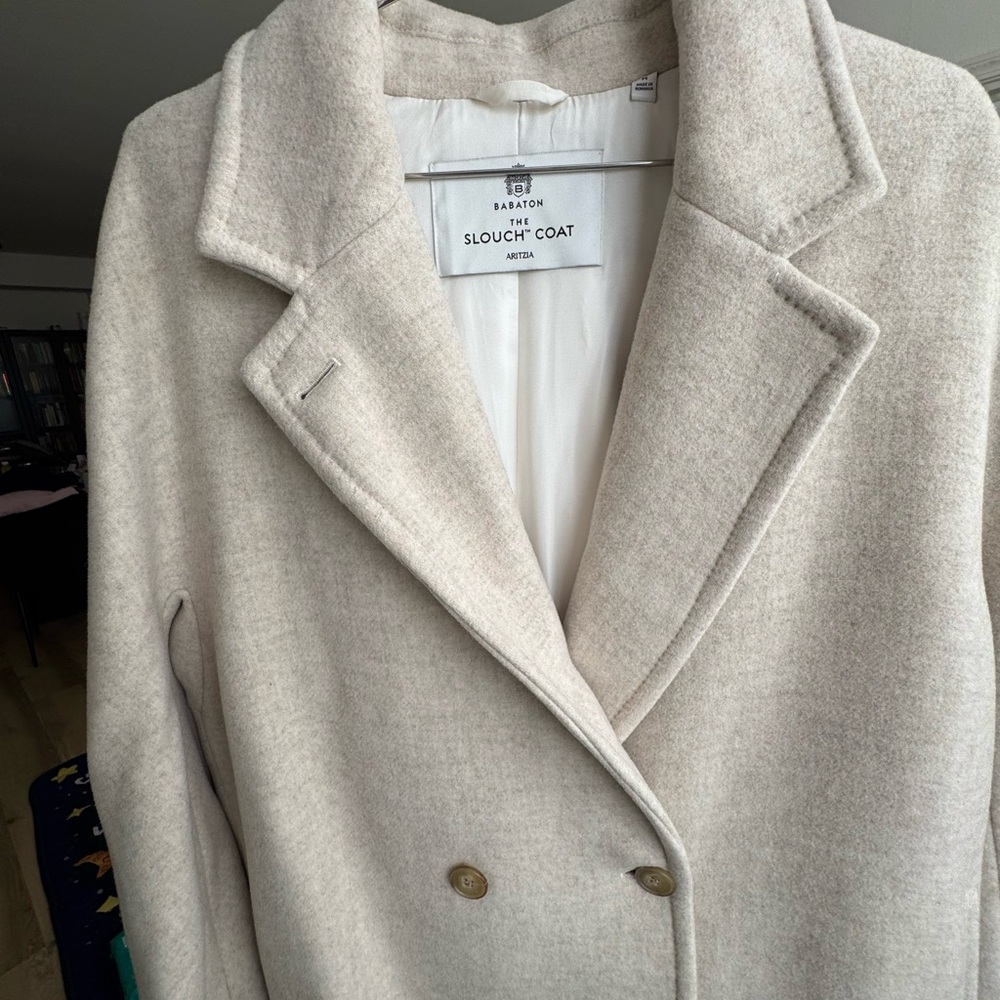 Babaton Cream Slouch Coat - Picture 2 of 5